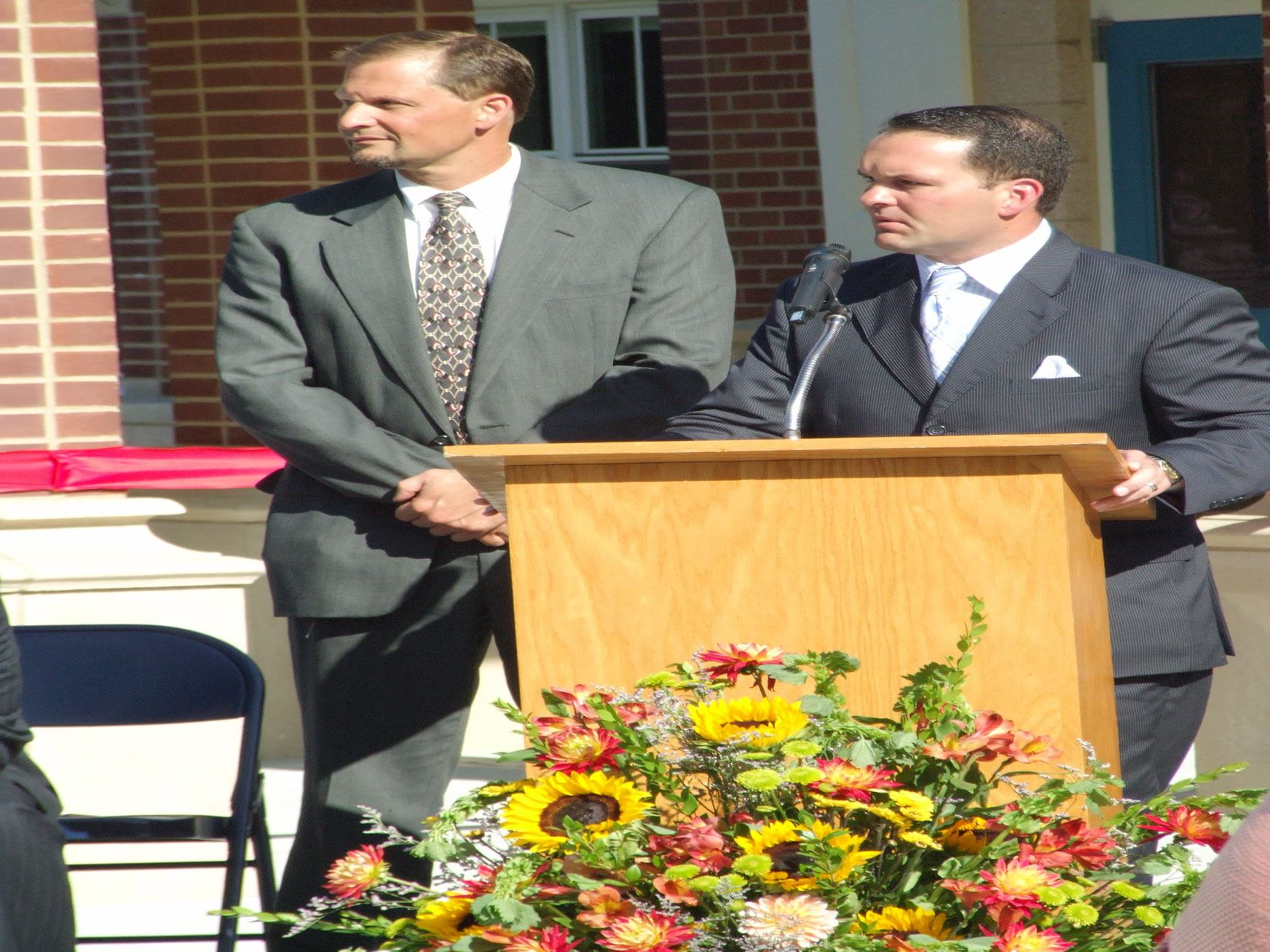 State Elected Officials at Podium